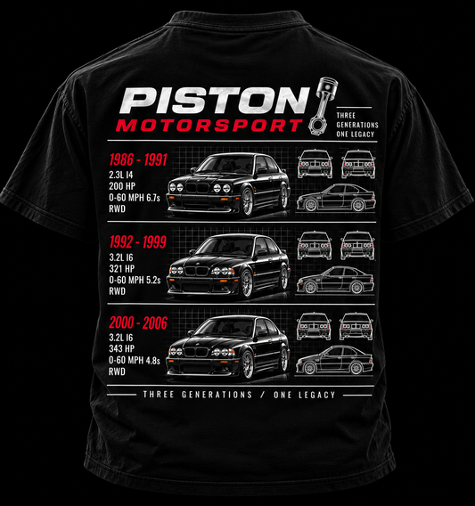 Oversized Piston Motorsport T shirt